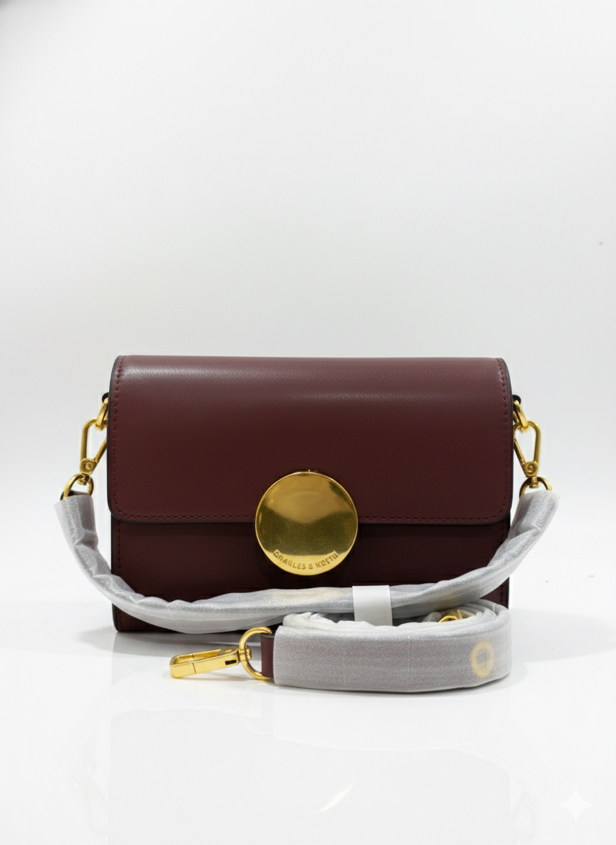 Gold Dial Crossbody Bag