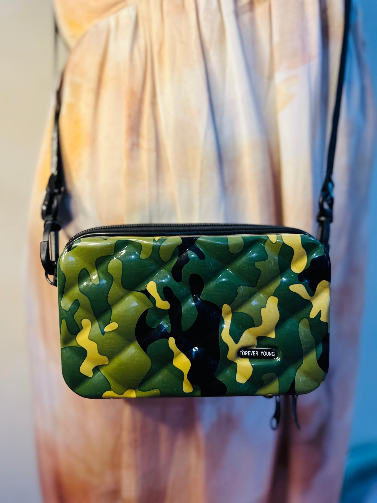 Camouflage Mini ABS Box Bag | Versatile Compact Design
