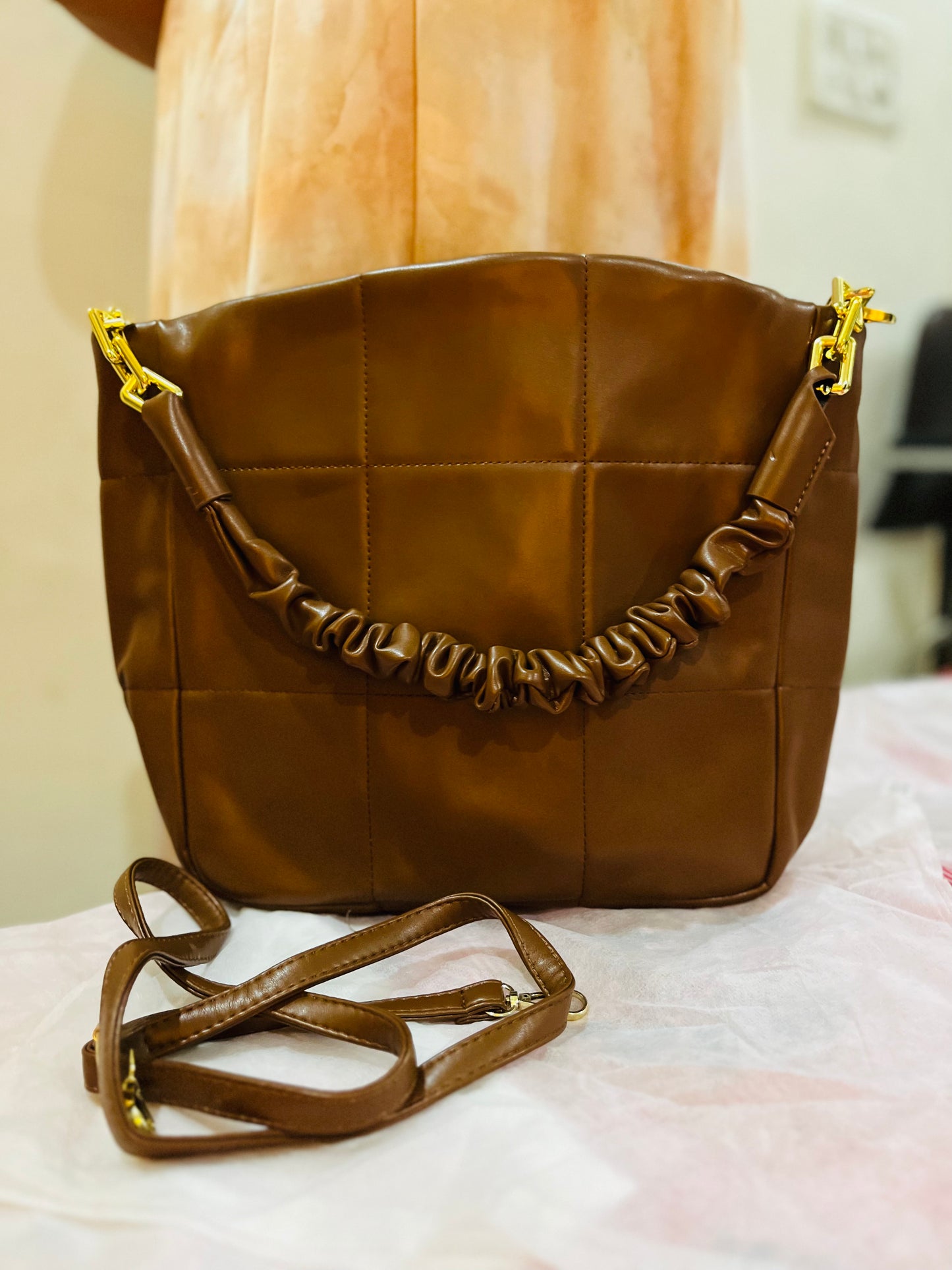 New Winter PU Leather Tote | Stylish Cold-Weather Accessory