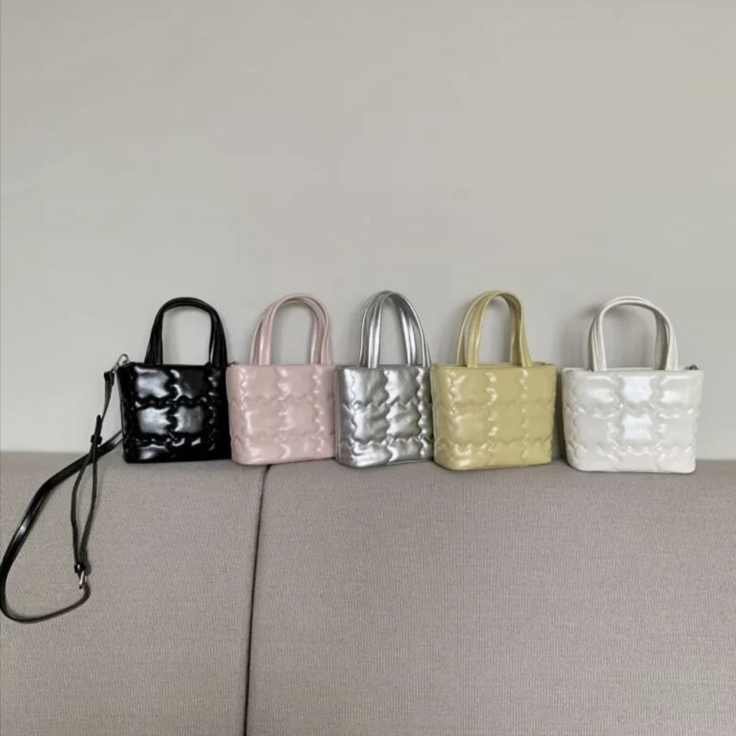 Quilted Small Handbag with Sling Belt