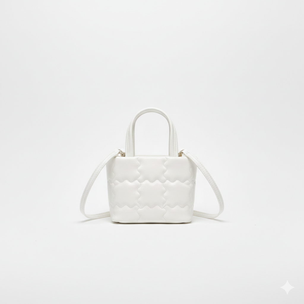 Quilted Small Handbag with Sling Belt