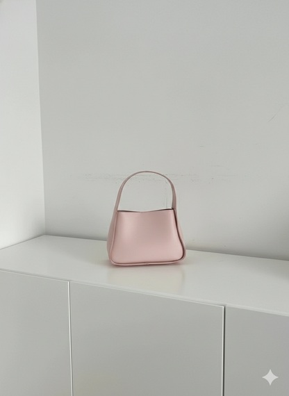 Faux Leather Plain Handbag