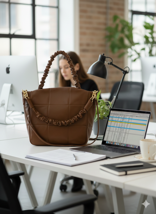 New Winter PU Leather Tote | Stylish Cold-Weather Accessory