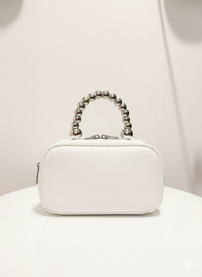 Beaded Handle Box Bag for Women
