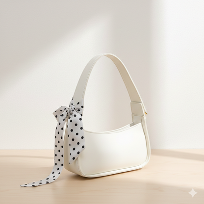 PU Leather Underarm Baguette Shoulder Bag