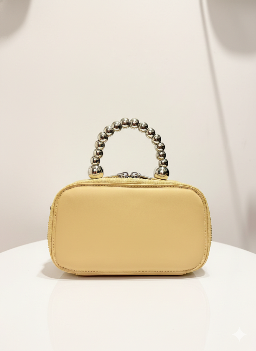 Beaded Handle Box Bag for Women