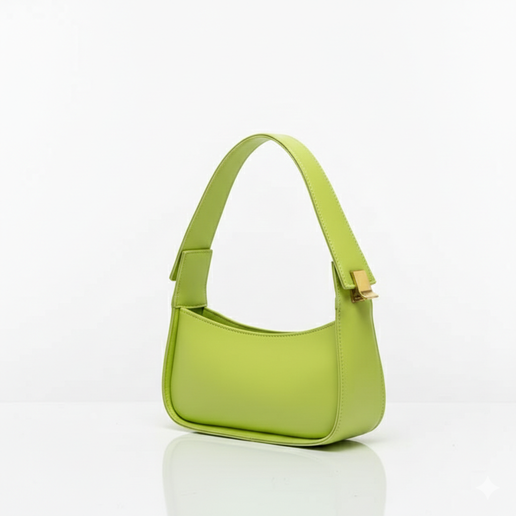 PU Leather Underarm Baguette Shoulder Bag
