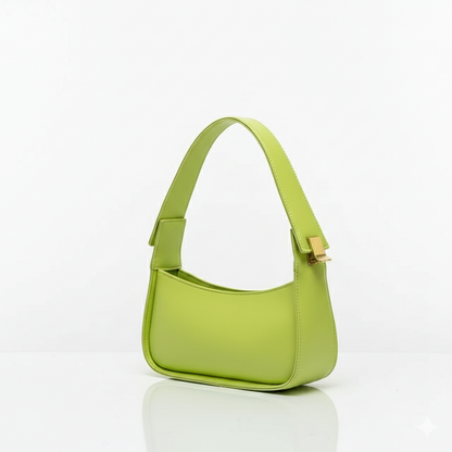 PU Leather Underarm Baguette Shoulder Bag