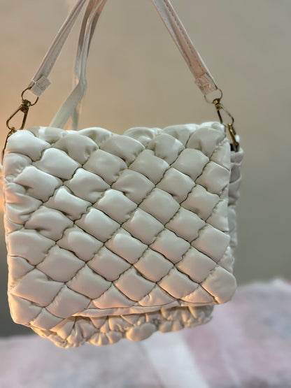 Quilted Detail Ruched Bag | Stylish Shoulder Bags
