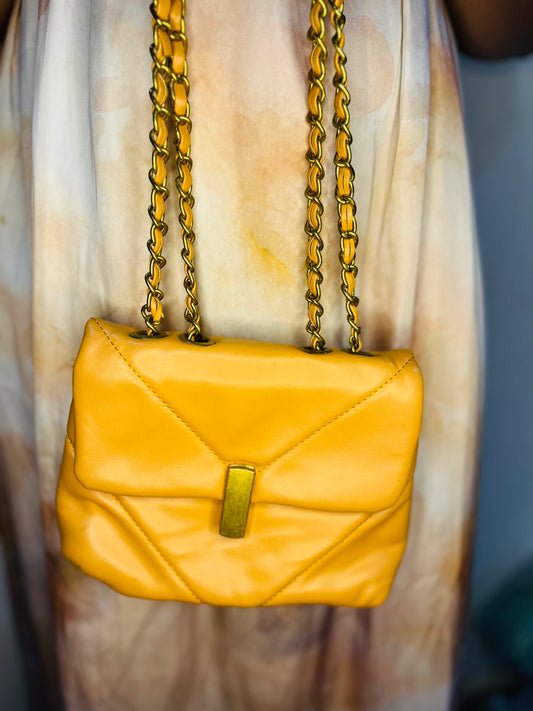 Flap Chain Square Bag