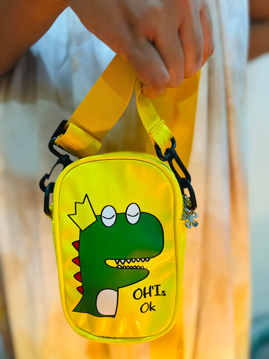 Kids Dinosaur Crossbody Bag | Embroidered Fun Design