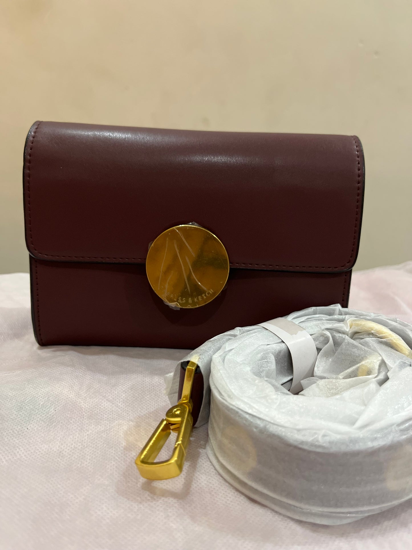 Gold Dial Crossbody Bag