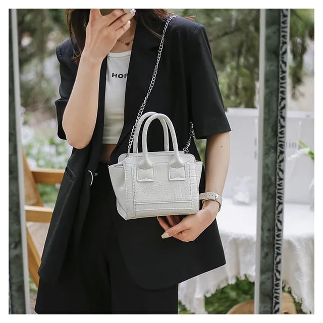 puvabne Crossbody Bags Mini Crocodile Embossed Chain Bag 999